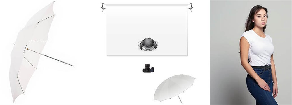 Soft light, similar to a diffused window light