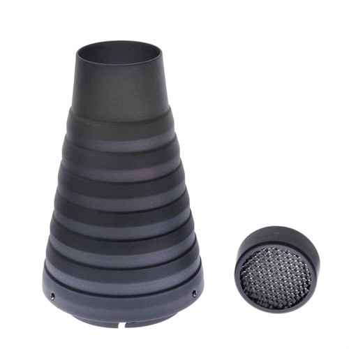Reflector Snoot with Grid, versatile light shaper